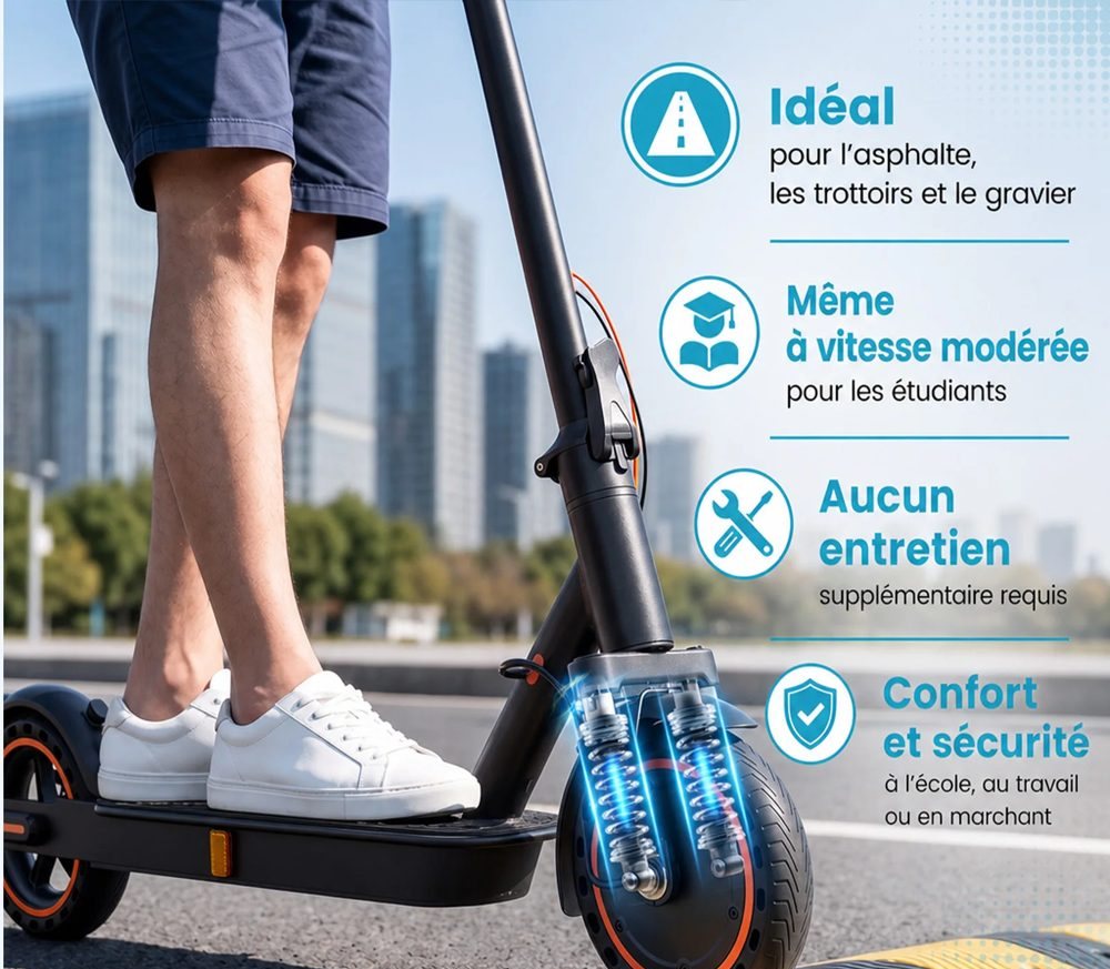 TODIMART T6 - Trottinette électrique pliable