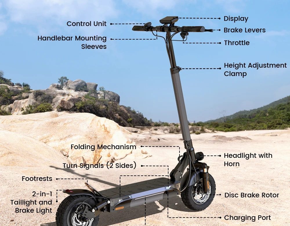 W9 Tout-terrain - Trottinette électrique 1000 W