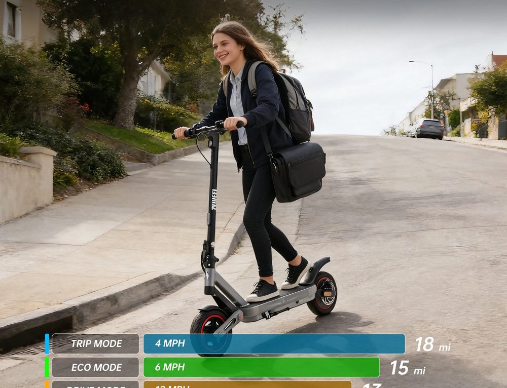ZWHEEL E12 PLUS - Trottinette électrique 800 W de crête